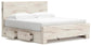 Lawroy  Panel Bed With Storage, Dresser, Mirror And Nightstand