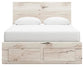 Lawroy  Panel Storage Bed, Dresser, Mirror And Nightstand