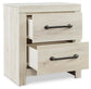 Cambeck  Panel Bed With Mirrored Dresser And Nightstand
