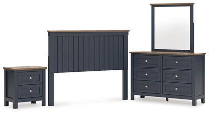 Landocken  Panel Headboard, Dresser, Mirror And Nightstand