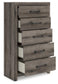 Graystorm  Panel Bed With Storage, Dresser, Mirror, Chest And Nightstand