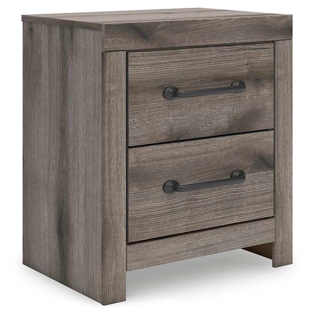 Graystorm  Panel Bed With Storage, Dresser, Mirror, Chest And Nightstand