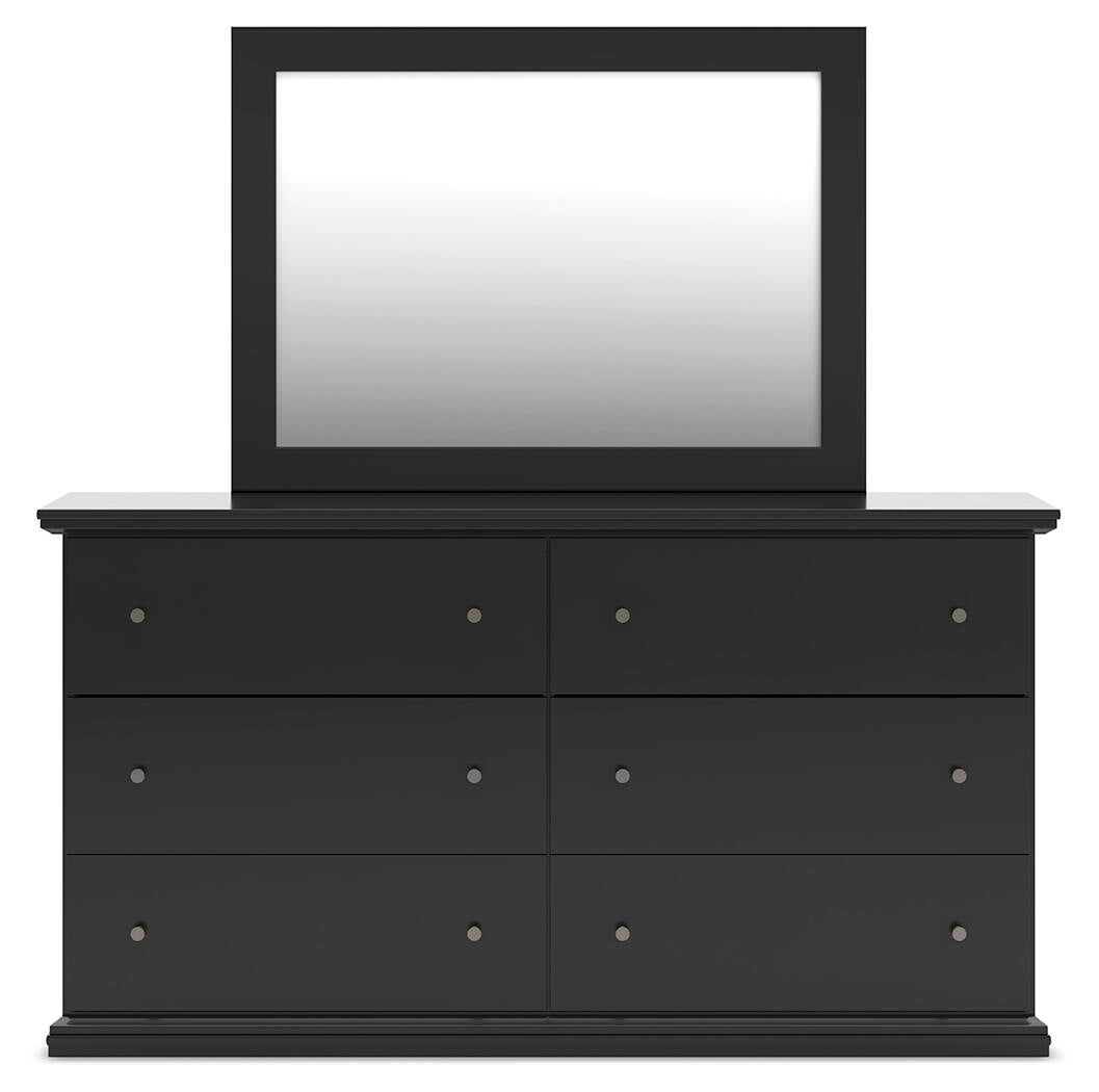 Maribel  Panel Bed, Dresser And Mirror