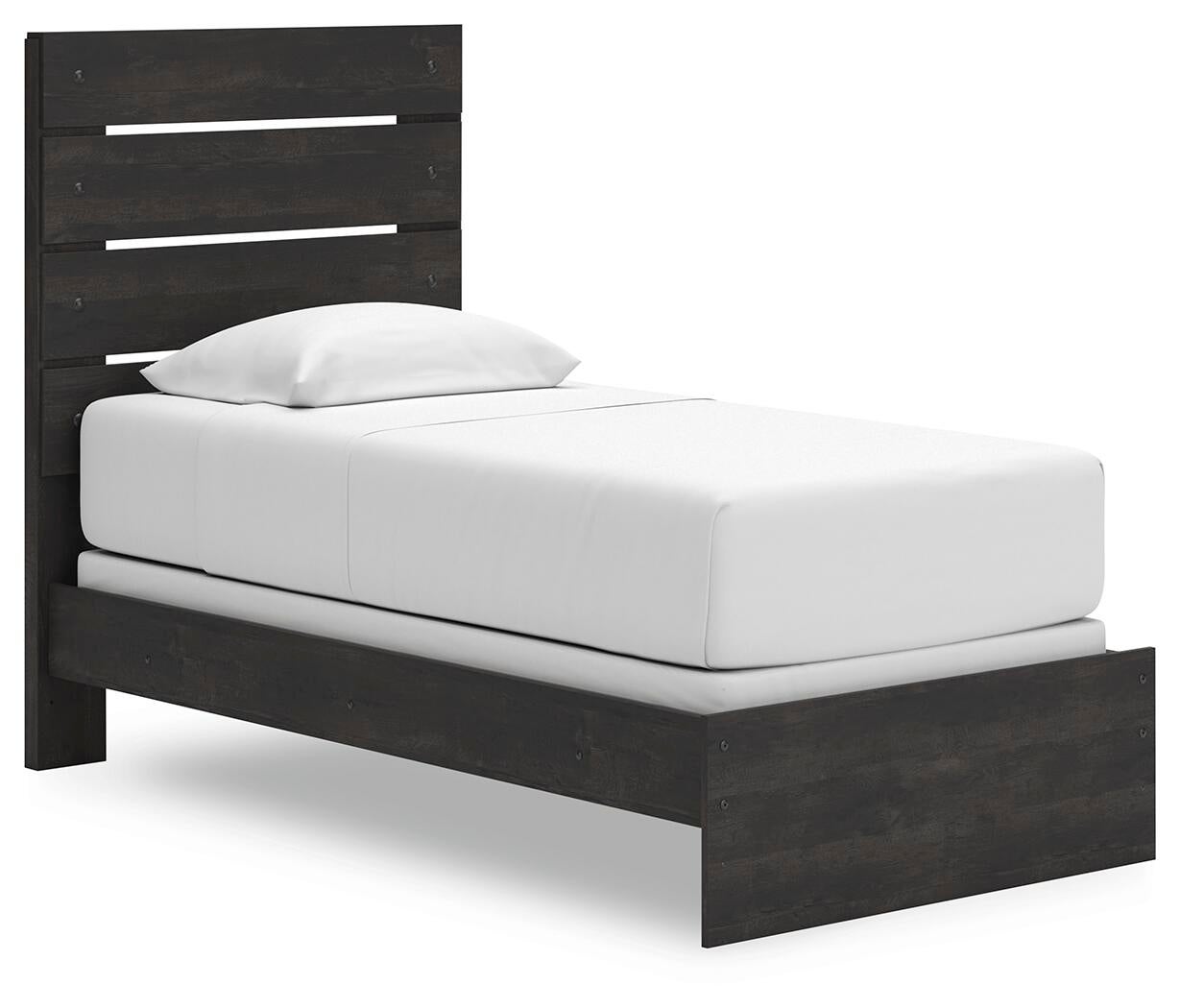 Hollivern  Panel Bed, Dresser, Mirror And Nightstand