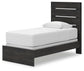 Hollivern  Panel Bed, Dresser, Mirror And Nightstand