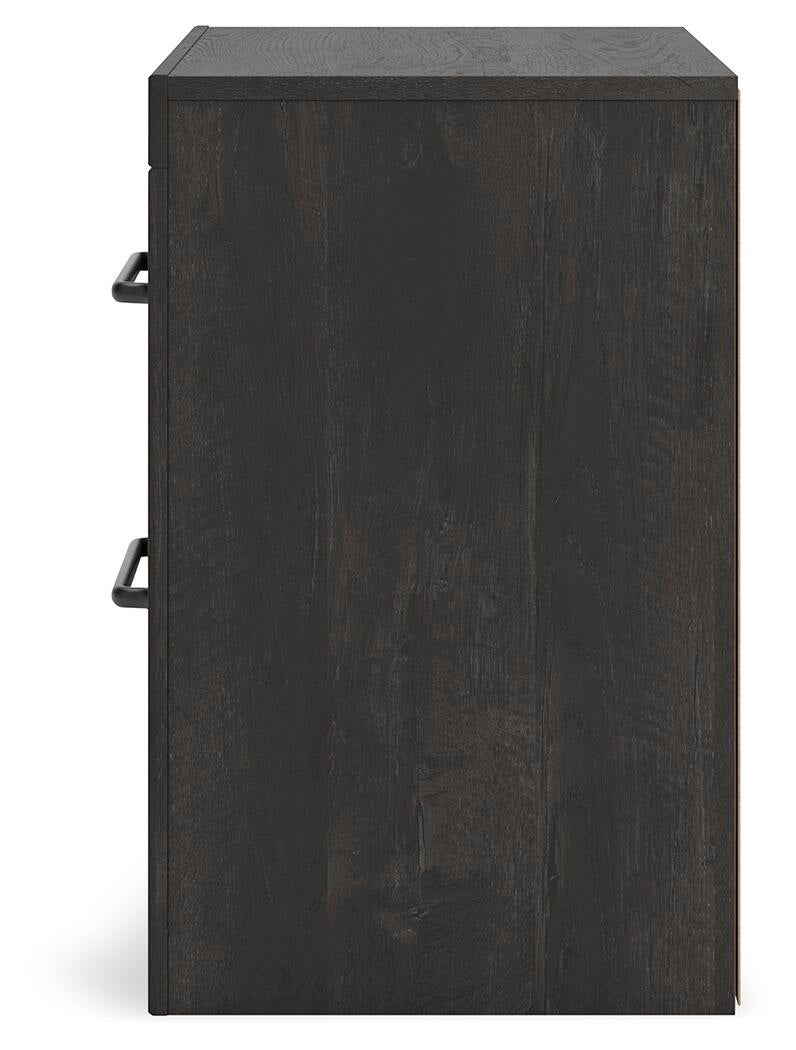 Hollivern  Panel Bed, Dresser, Mirror And Nightstand