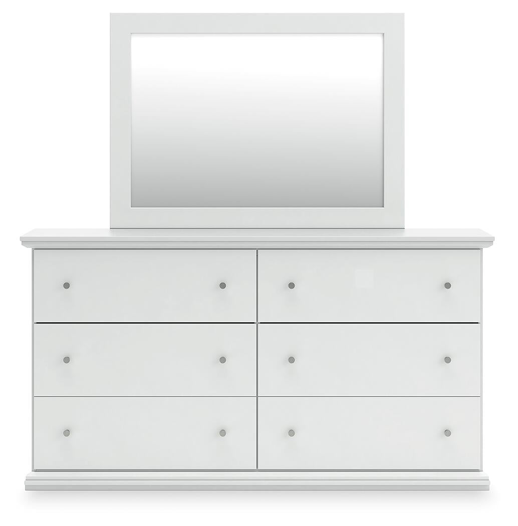 Bostwick Shoals  Panel Bed, Dresser, Mirror And Nightstand