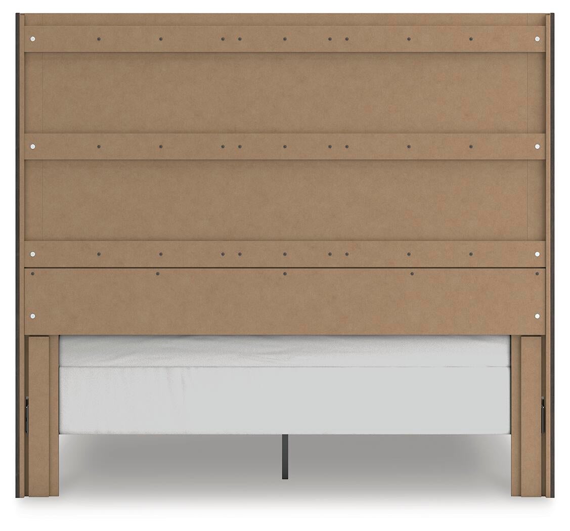 Fraluna  Panel Bed, Dresser, Mirror, Chest And Nightstand