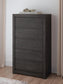 Fraluna  Panel Bed, Dresser, Mirror, Chest And Nightstand