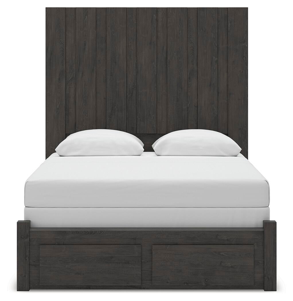 Fraluna  Panel Storage Bed, Dresser And Mirror
