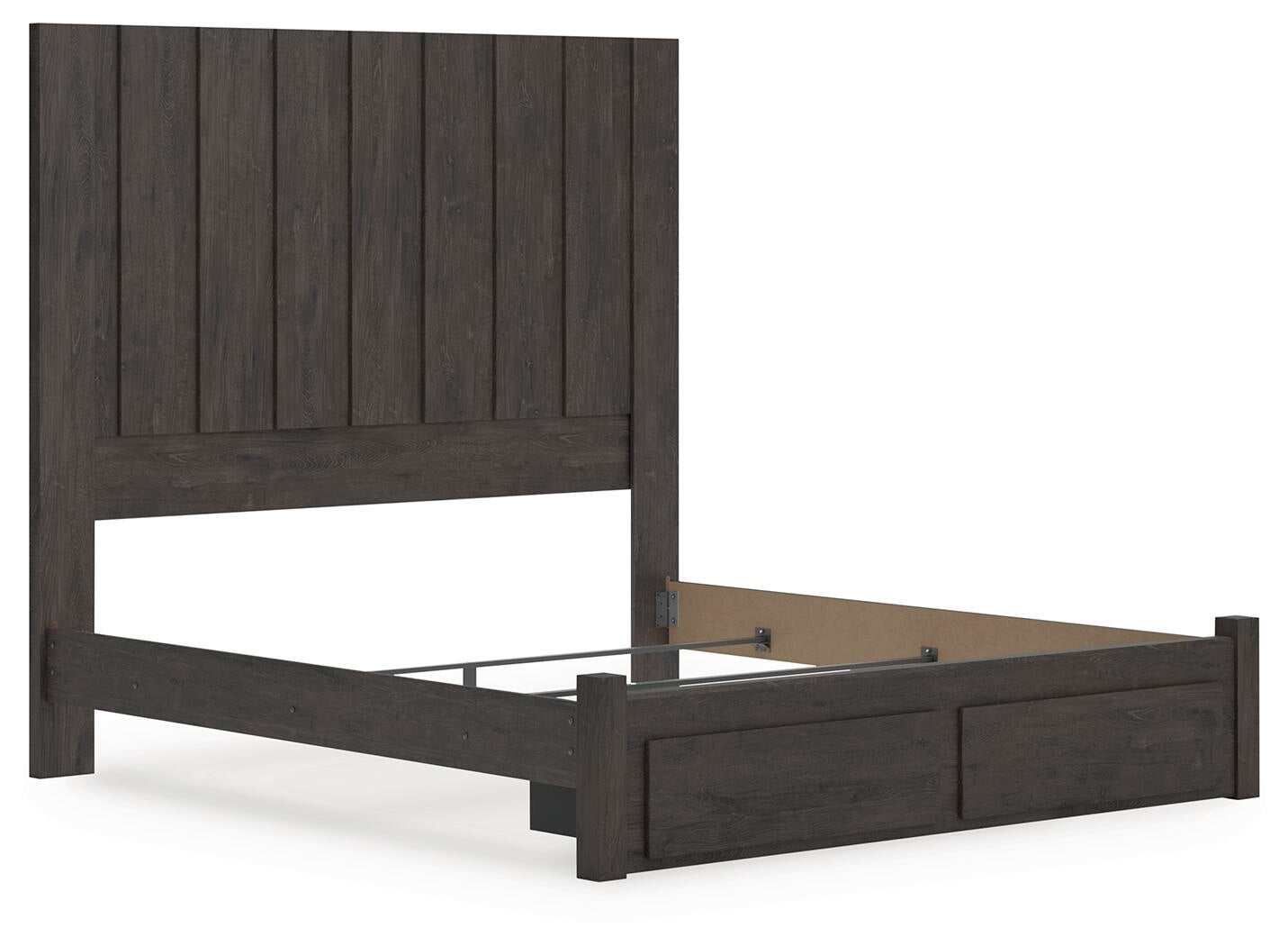 Fraluna  Panel Storage Bed, Dresser And Mirror