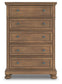 Feddinger  Panel Bed With Mirrored Dresser, Chest And Nightstand
