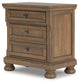 Feddinger California  Storage Sleigh Bed With Mirrored Dresser And Nightstand