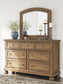 Feddinger California  Storage Sleigh Bed With Mirrored Dresser, Chest And Nightstand