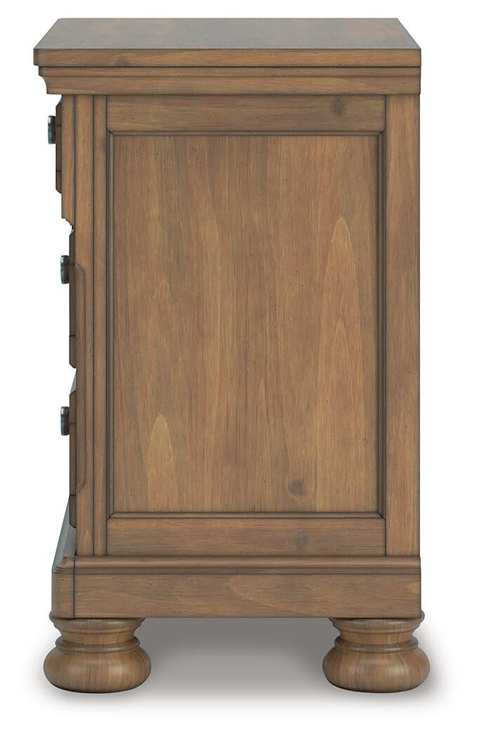 Feddinger California  Storage Sleigh Bed With Mirrored Dresser, Chest And Nightstand