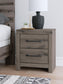 Graystorm  Panel Bed, Dresser, Mirror, Chest And Nightstand