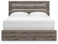 Graystorm  Panel Bed, Dresser, Mirror And Nightstand