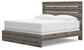 Graystorm  Panel Bed, Dresser, Mirror And Nightstand