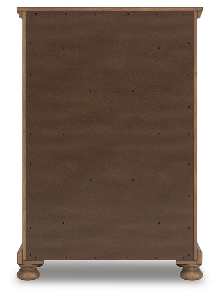 Feddinger California  Panel Bed With Mirrored Dresser, Chest And Nightstand