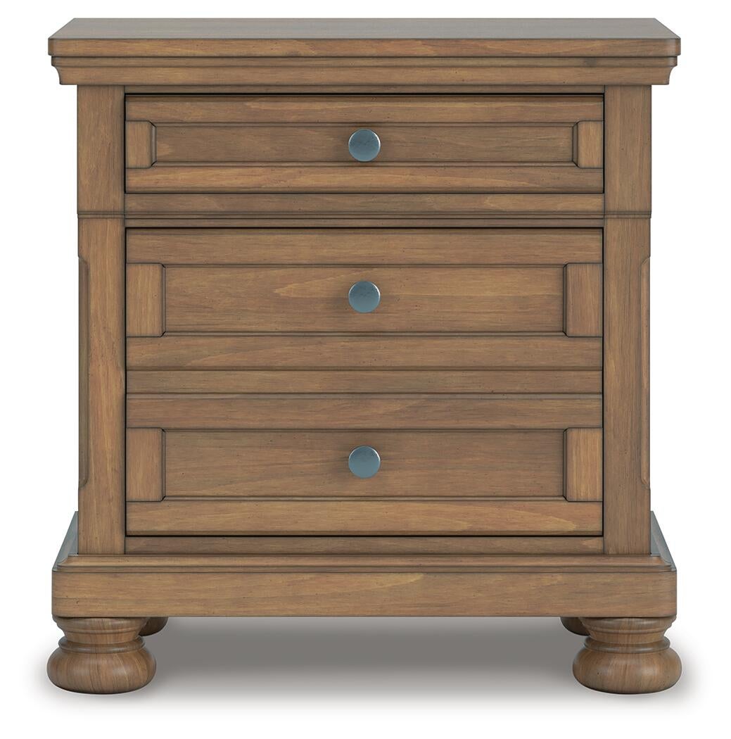 Feddinger California  Panel Bed With Mirrored Dresser, Chest And Nightstand
