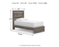 Graystorm  Panel Bed, Dresser, Mirror And Nightstand