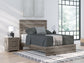 Graystorm  Panel Bed, Dresser, Mirror And Nightstand