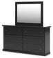 Maribel  Panel Bed, Dresser And Mirror