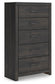 Hollivern  Panel Bed, Dresser, Mirror, Chest And Nightstand