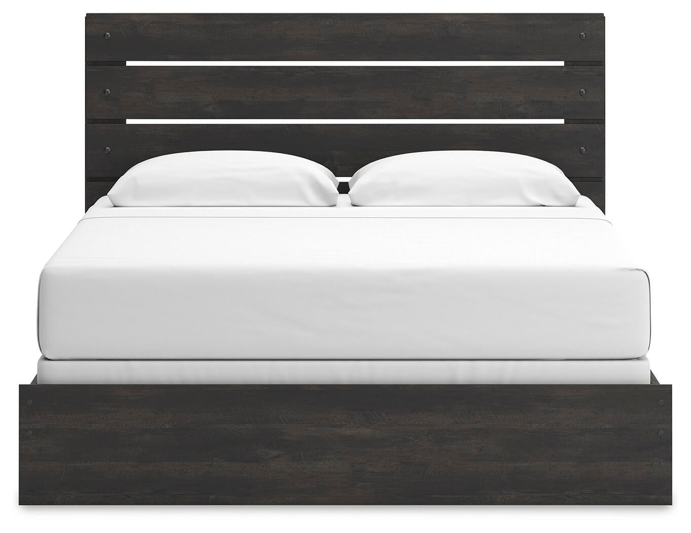 Hollivern  Panel Bed, Dresser, Mirror, Chest And Nightstand