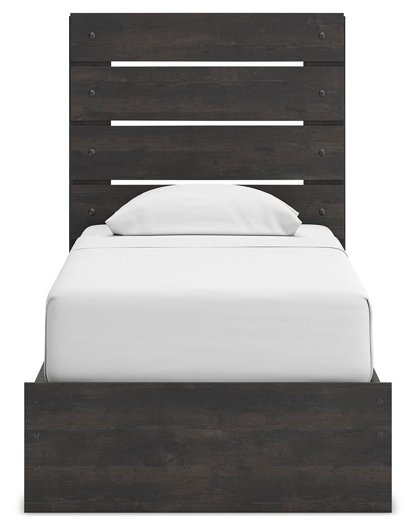 Hollivern  Panel Storage Bed, Dresser, Mirror, Chest And Nightstand
