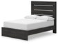 Hollivern  Panel Storage Bed, Dresser, Mirror And Nightstand
