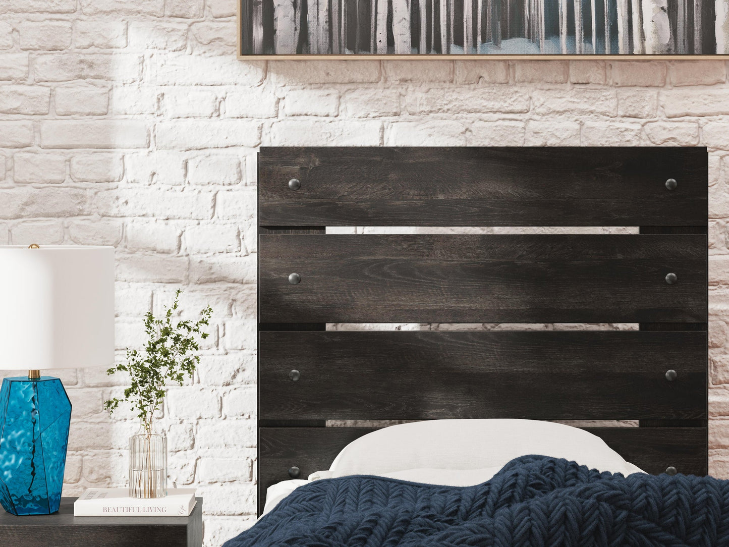 Hollivern  Panel Storage Bed, Dresser, Mirror And Nightstand