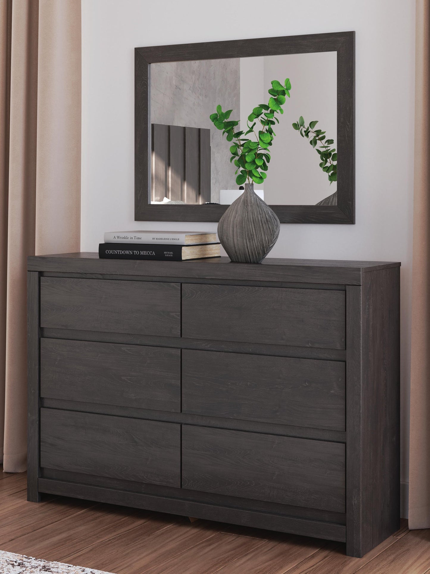 Fraluna  Panel Bed, Dresser, Mirror, Chest And Nightstand