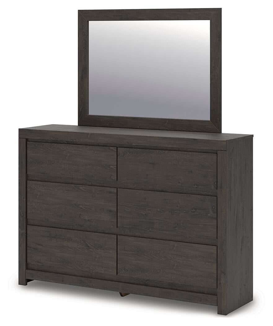 Fraluna  Panel Storage Bed, Dresser, Mirror And Nightstand