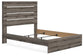 Graystorm  Panel Bed, Dresser And Mirror