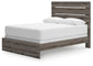 Graystorm  Panel Bed, Dresser And Mirror