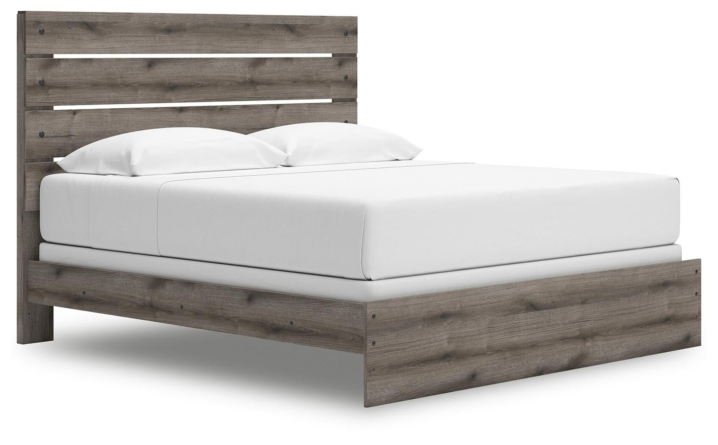 Graystorm  Panel Bed, Dresser, Mirror, Chest And Nightstand