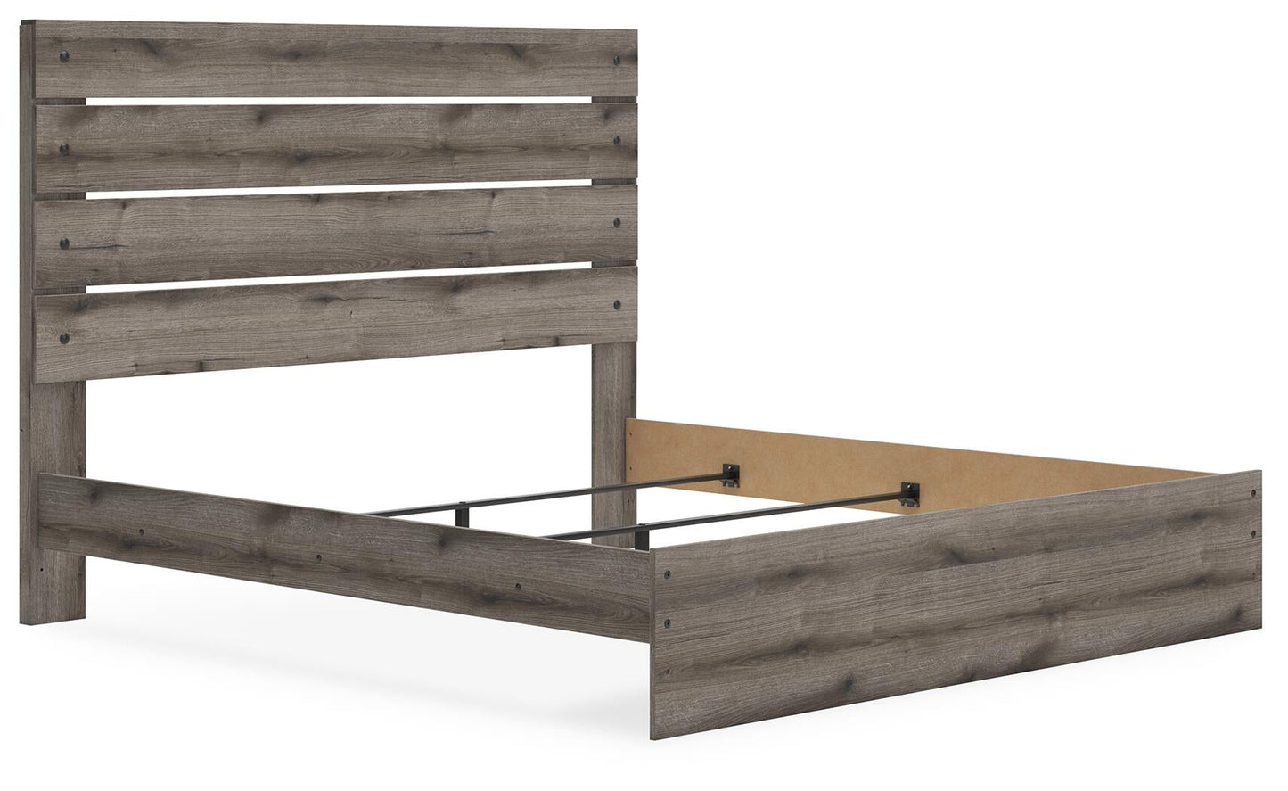 Graystorm  Panel Bed, Dresser, Mirror, Chest And Nightstand