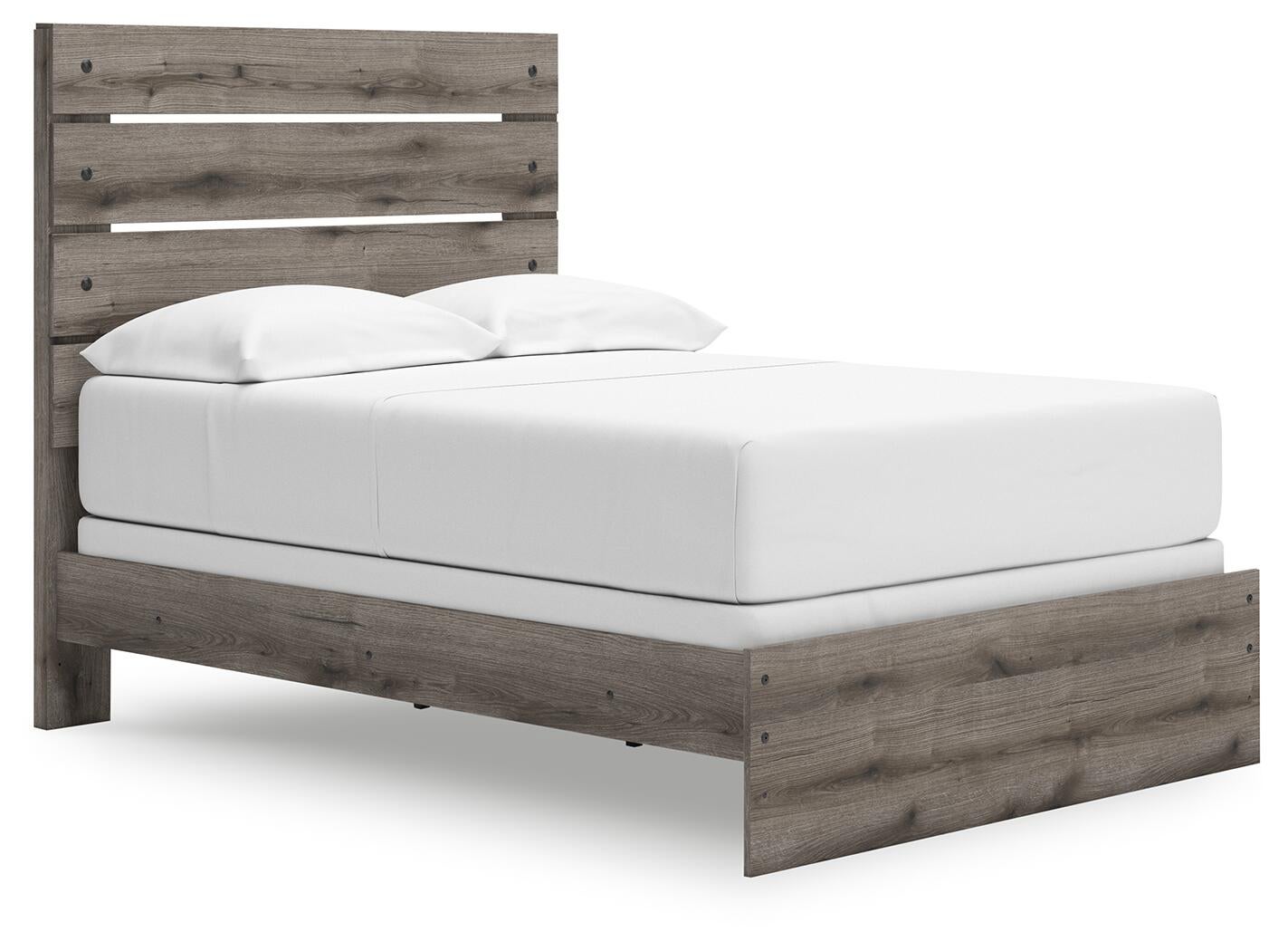 Graystorm  Panel Bed, Dresser, Mirror, Chest And Nightstand