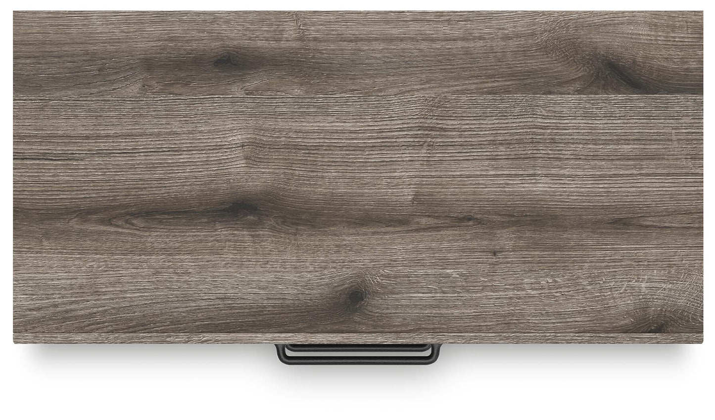 Graystorm  Panel Bed, Dresser, Mirror, Chest And Nightstand