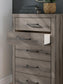Graystorm  Panel Bed, Dresser, Mirror, Chest And Nightstand