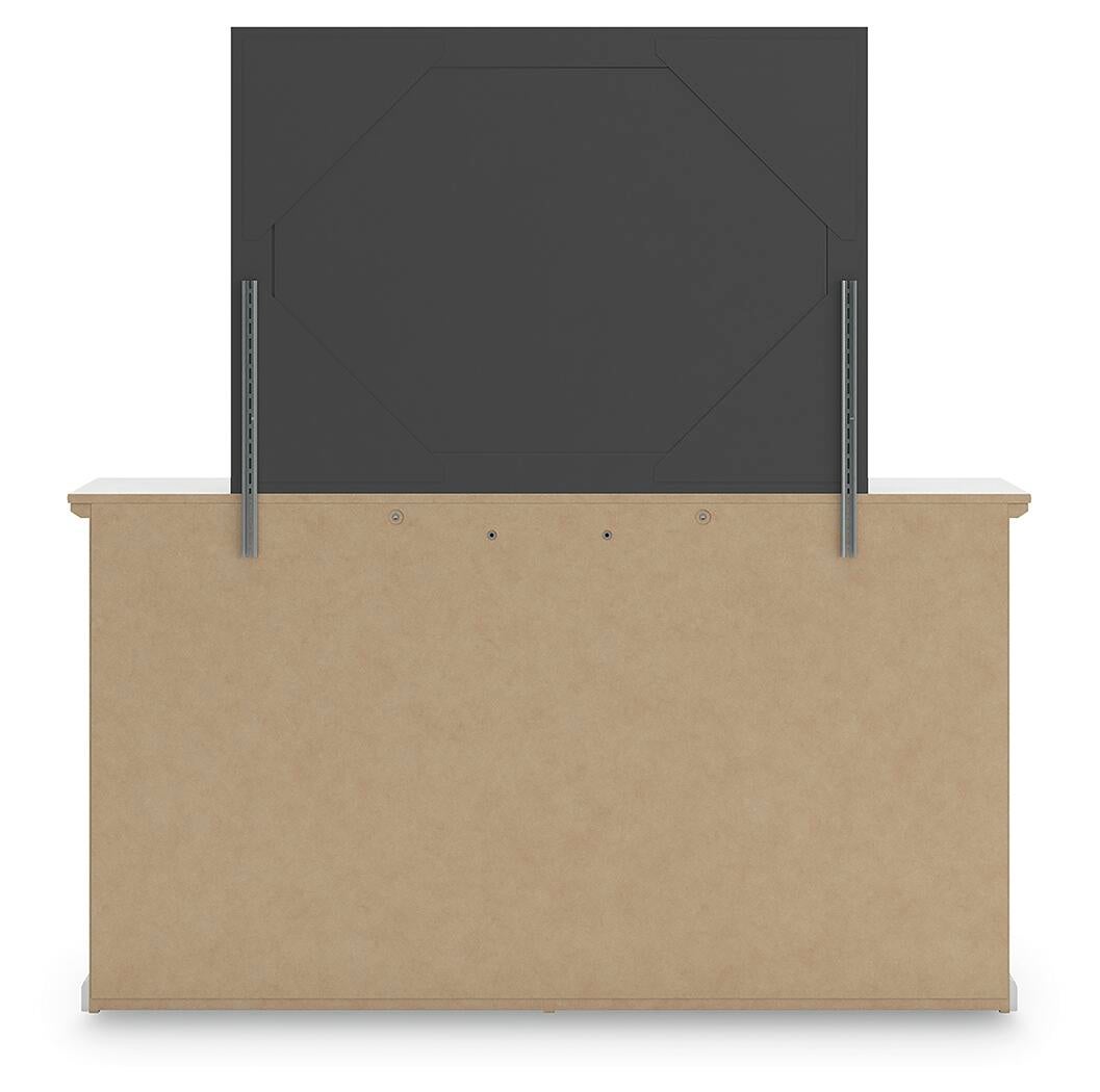 Bostwick Shoals  Panel Bed, Dresser And Mirror