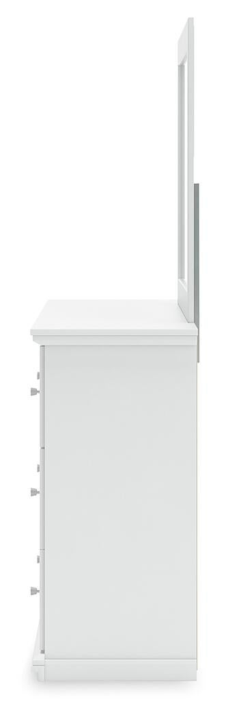 Bostwick Shoals  Panel Bed, Dresser And Mirror