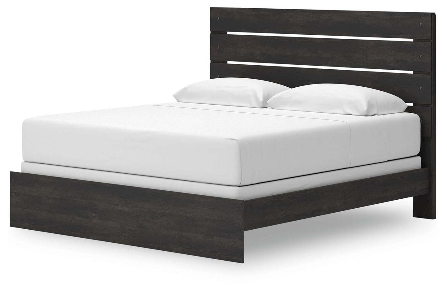 Hollivern  Panel Bed, Dresser, Mirror And Nightstand