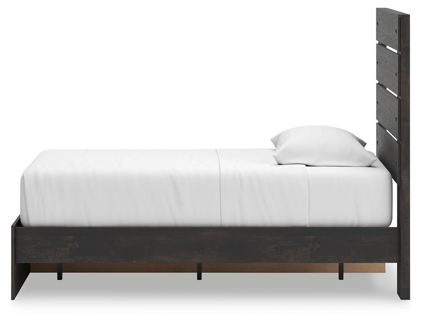 Hollivern  Panel Storage Bed, Dresser And Mirror
