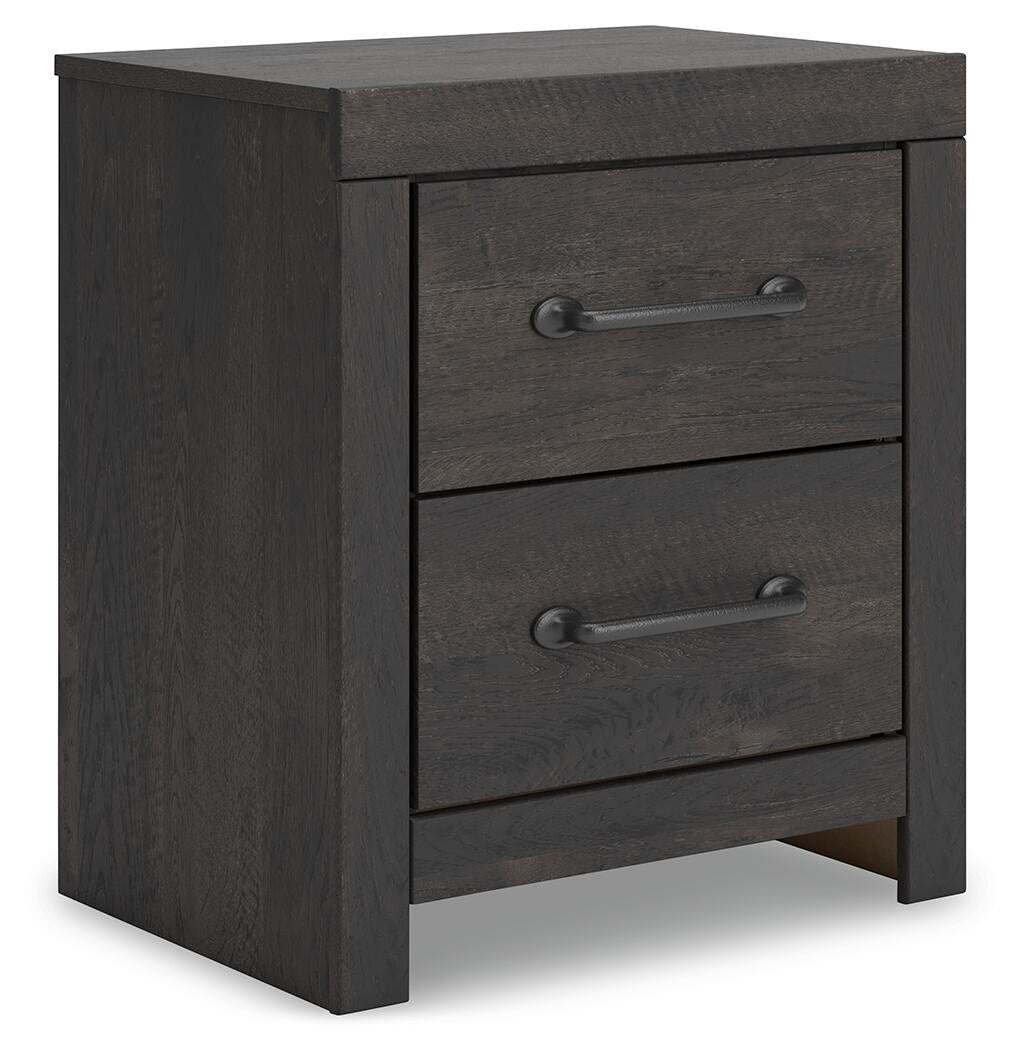 Hollivern  Panel Bed With Storage, Dresser, Mirror And Nightstand