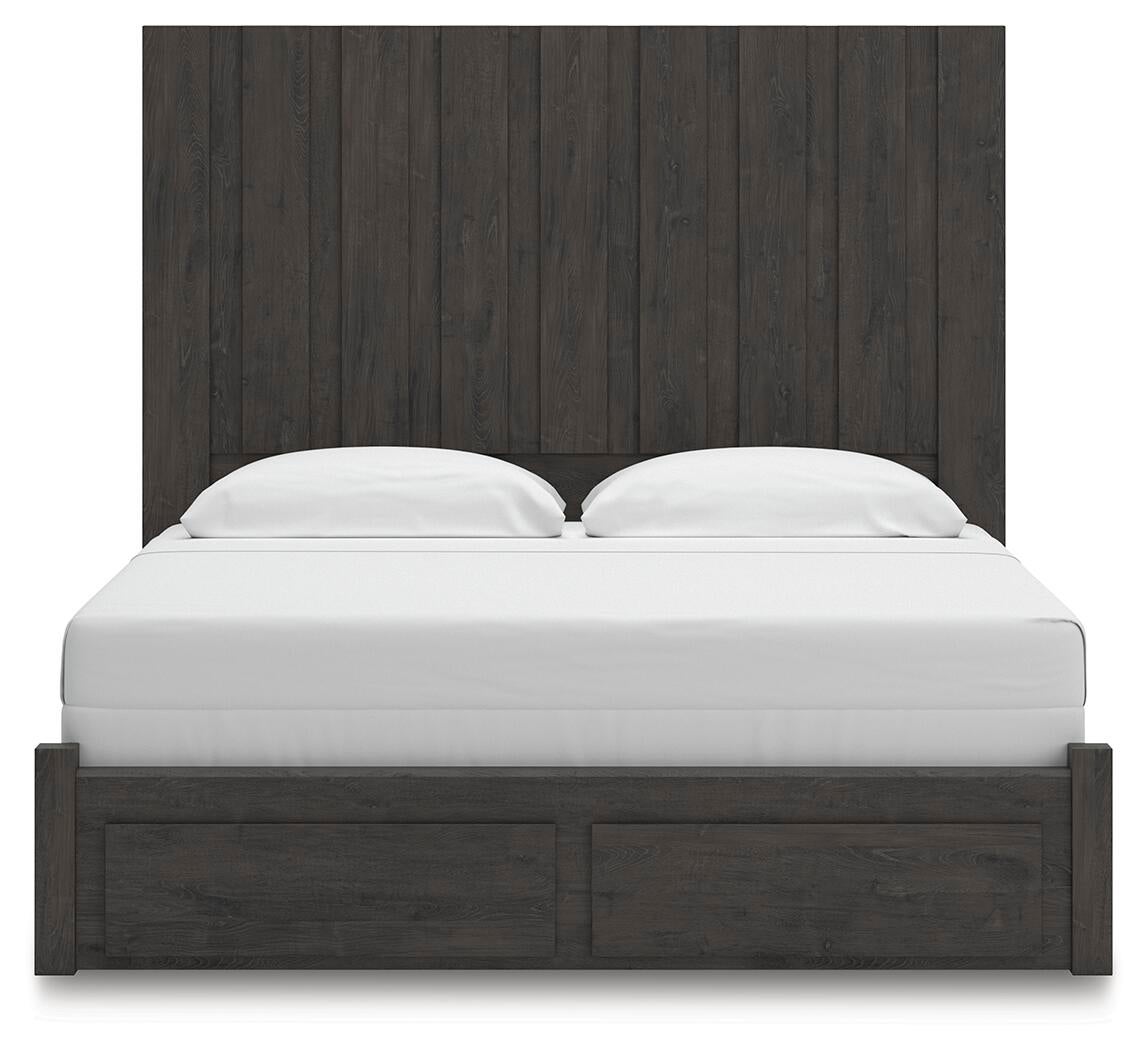 Fraluna  Panel Storage Bed, Dresser, Mirror, Chest And Nightstand