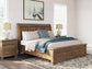 Feddinger  Storage Sleigh Bed With Mirrored Dresser