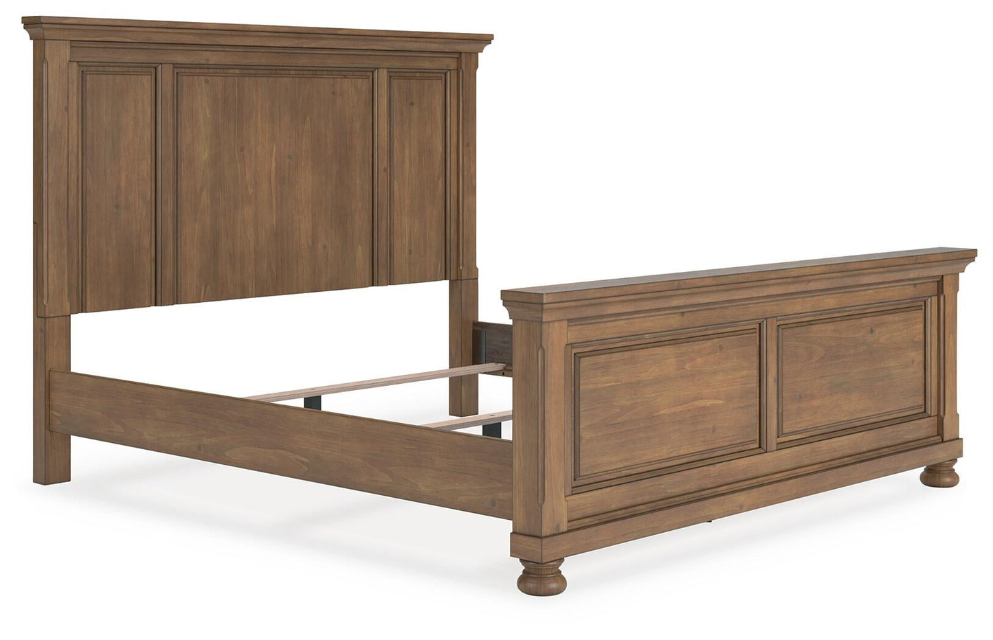 Feddinger  Panel Bed With Mirrored Dresser