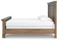 Feddinger  Panel Bed With Mirrored Dresser